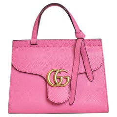 Gucci Marmont Small Top Handle Martellata Rosa