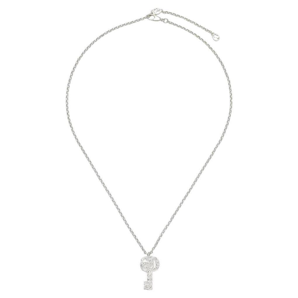 Gucci Marmont Sterling Silver Key Charm Necklace YBB770723001