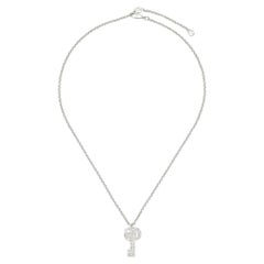 Collar con llave Gucci Marmont de plata de ley YBB770723001