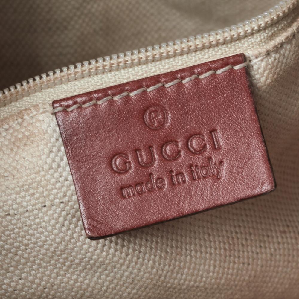 Gucci Maroon/Ebony GG Canvas Medium Sukey Messenger Bag 6