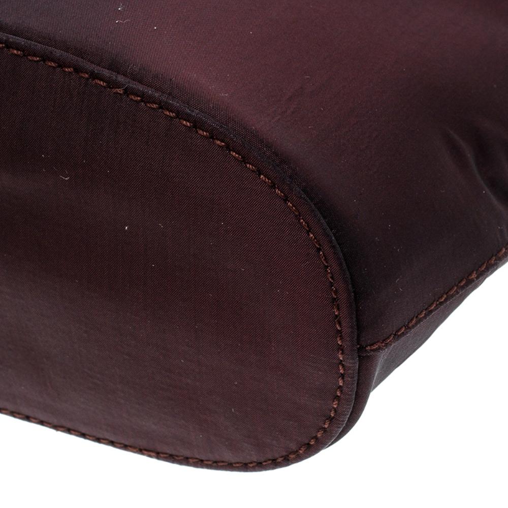 Gucci Maroon Fabric Vintage Shoulder Bag 6