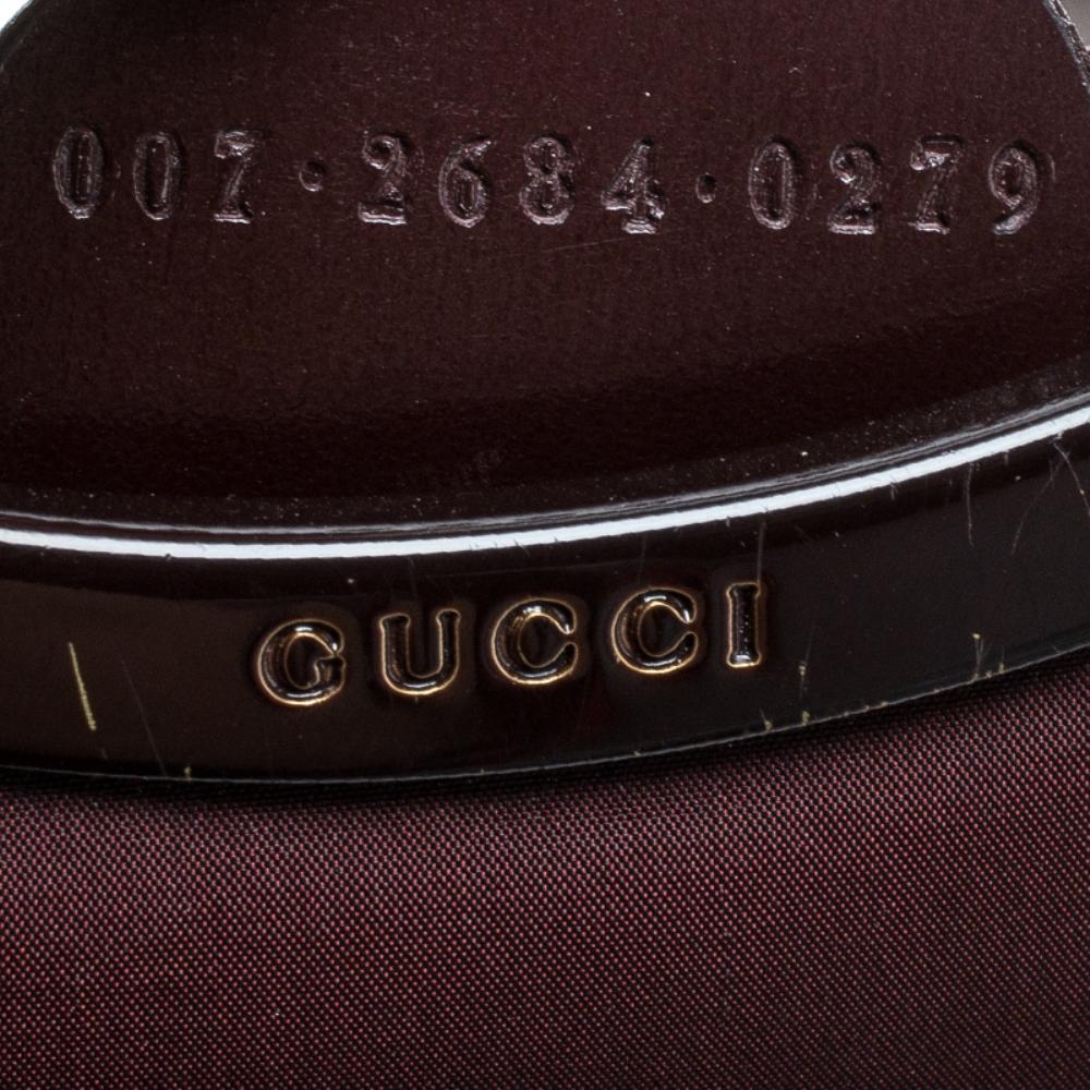 Gucci Maroon Fabric Vintage Shoulder Bag 4