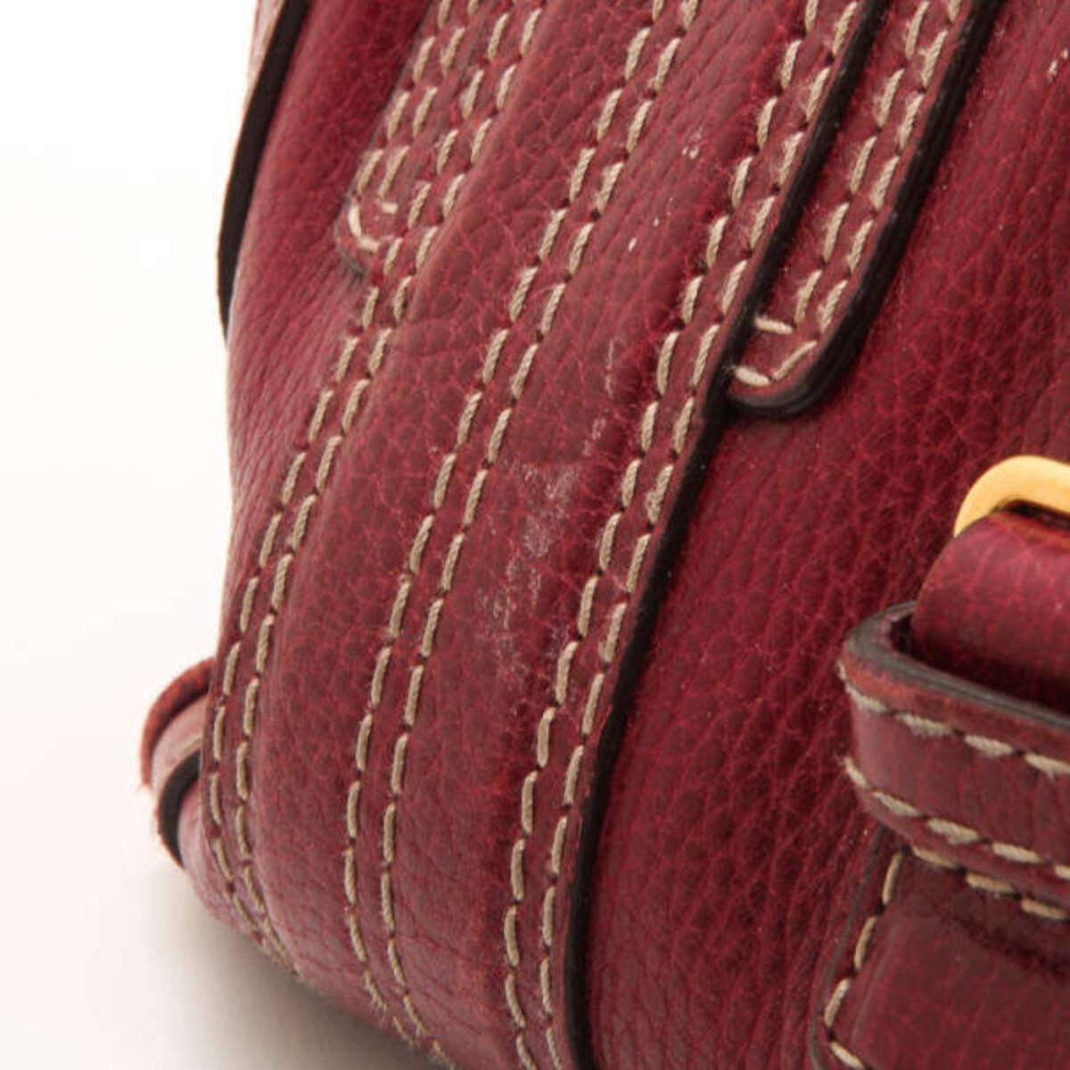 Gucci Maroon Leather Aviatrix Medium Boston Satchel For Sale 11