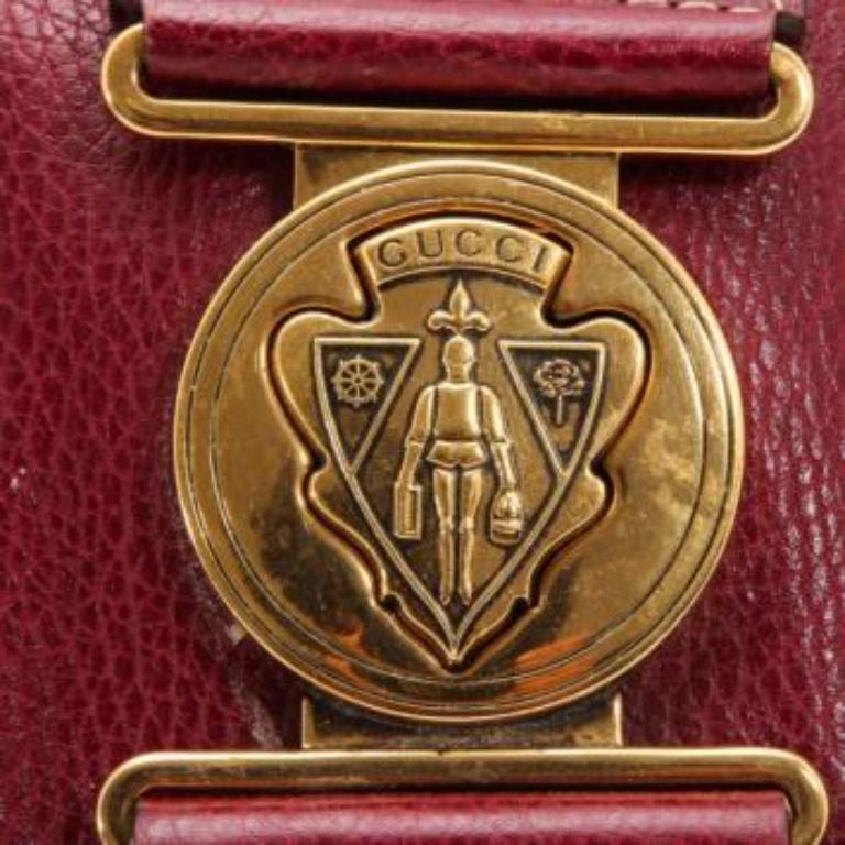 Gucci Aviatrix Medium Boston Satchel in pelle marrone in vendita 2
