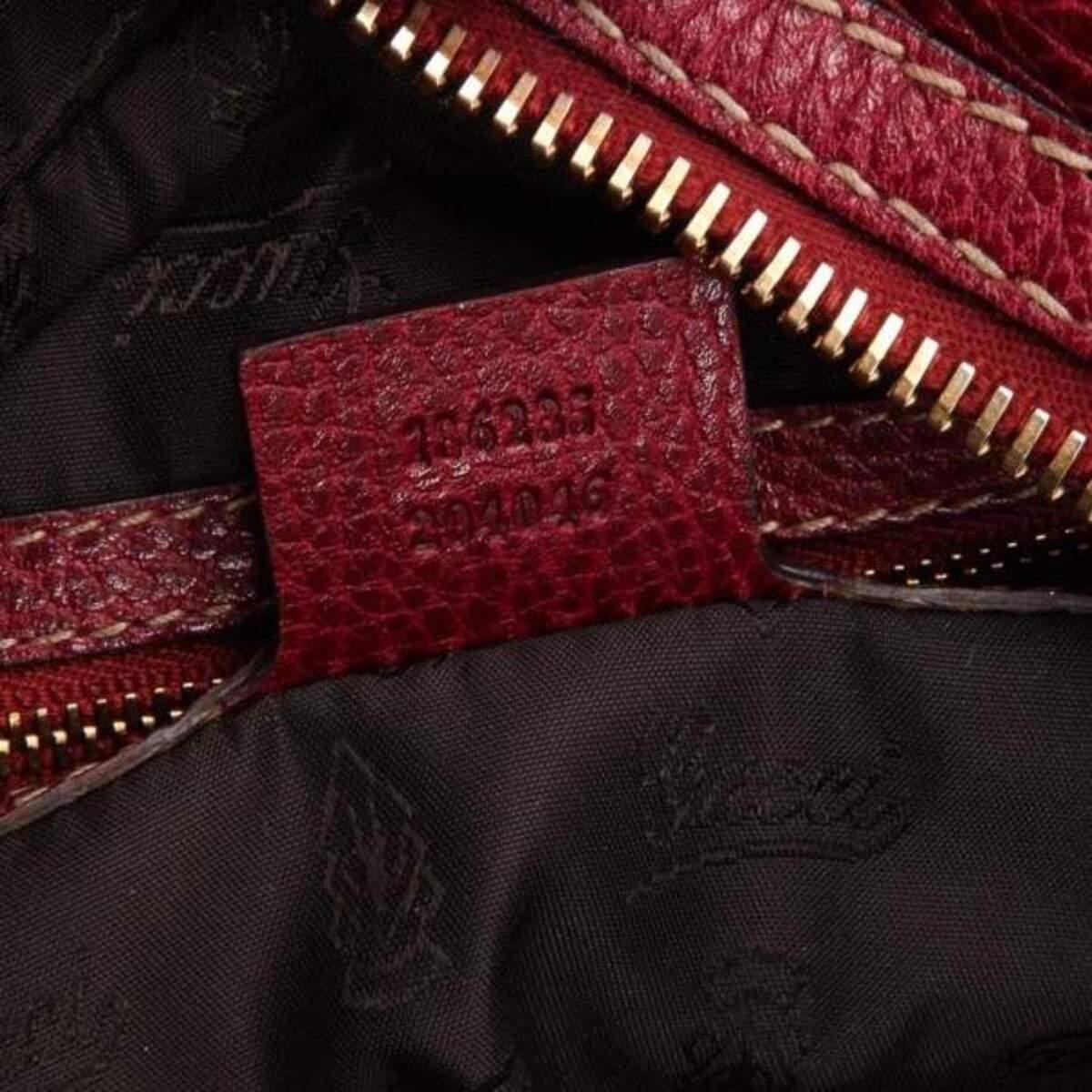 Gucci Maroon Leather Aviatrix Medium Boston Satchel For Sale 5