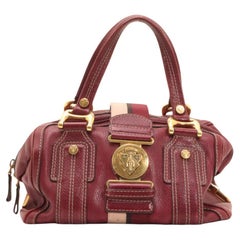 Used Gucci Maroon Leather Aviatrix Medium Boston Satchel