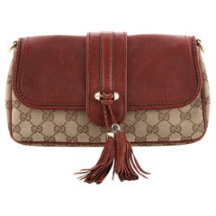 Gucci Marrakech Convertible Evening Bag Leather and GG Canvas