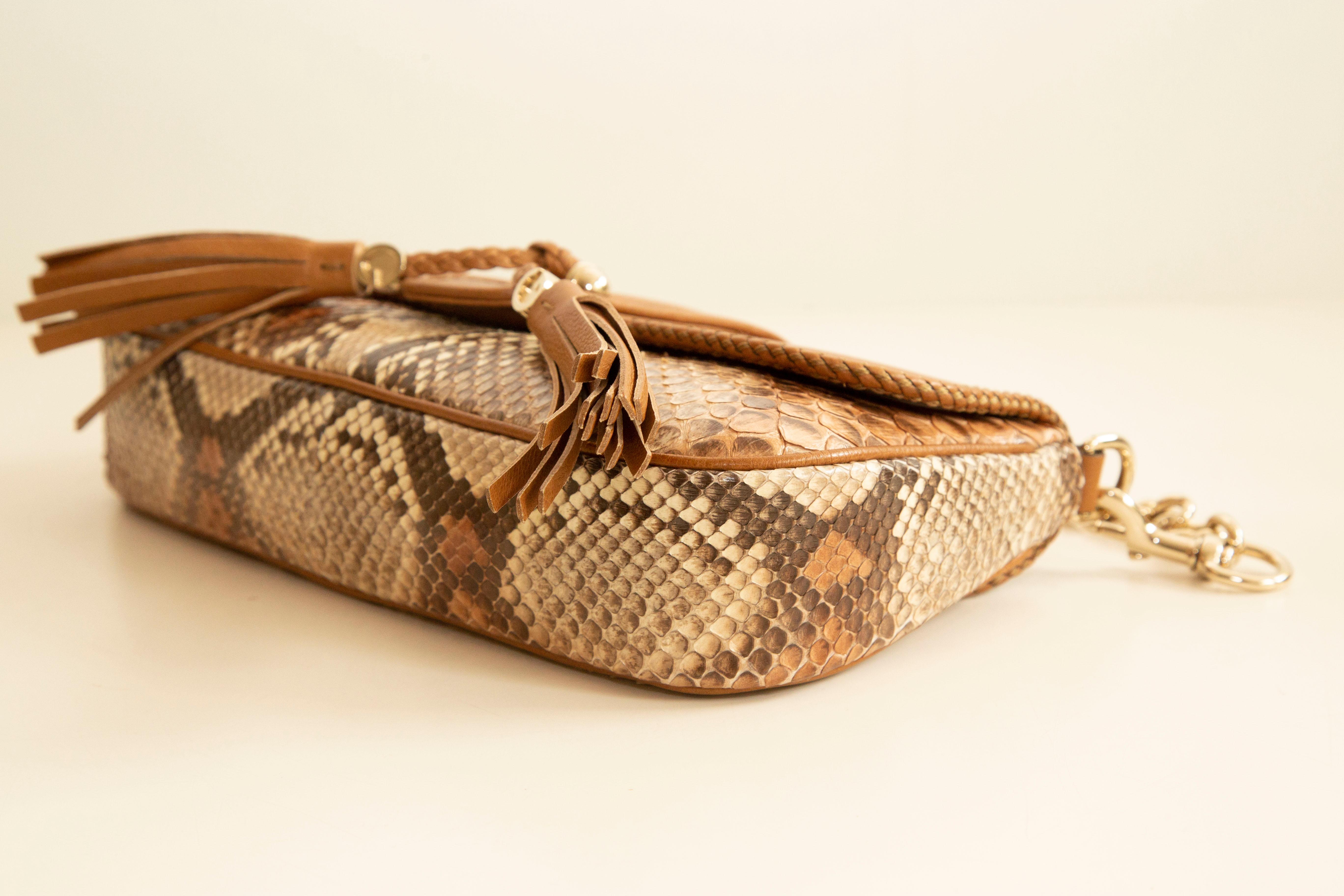 Brown Gucci Marrakech Convertible Shoulder Bag Clutch 