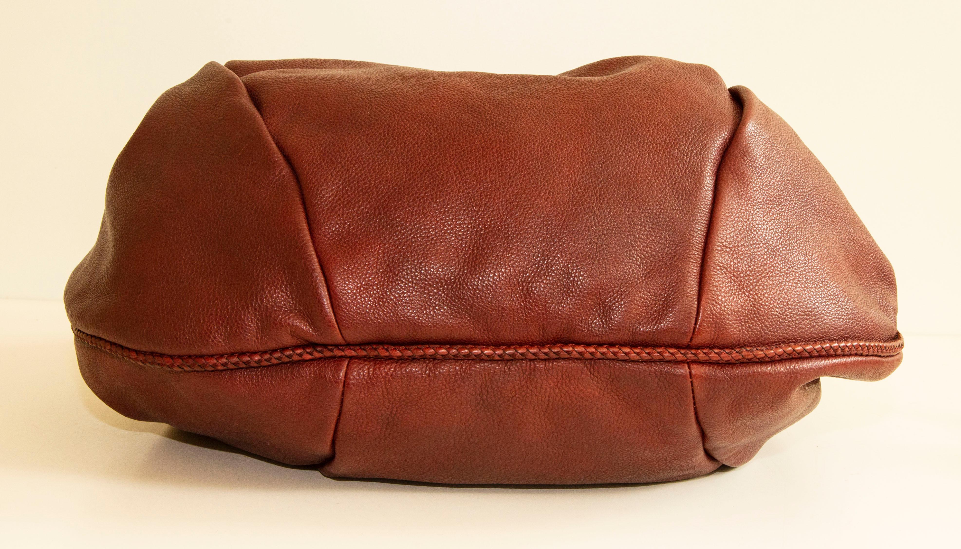 Gucci Marrakech Hobo Shoulder Bag in Earth Red Leather In Excellent Condition For Sale In Arnhem, NL