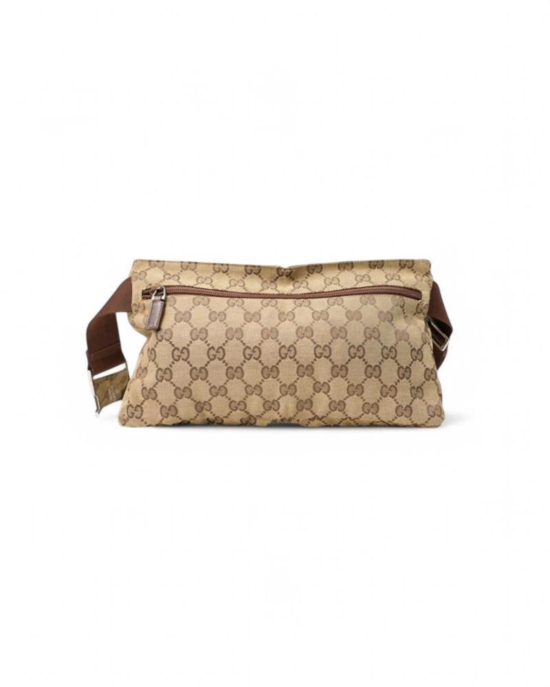 Women's Gucci GG Supreme Fanny Pack Brown