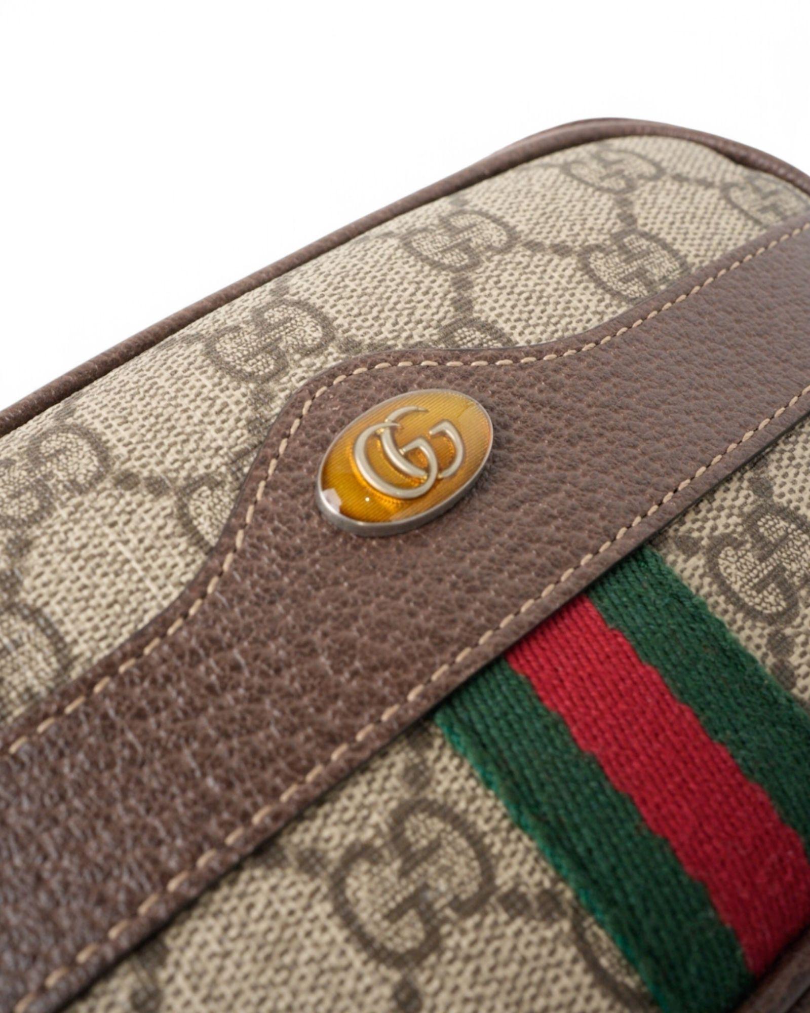 Gucci Ophidia Small GG Supreme Shoulder Bag Brown 7
