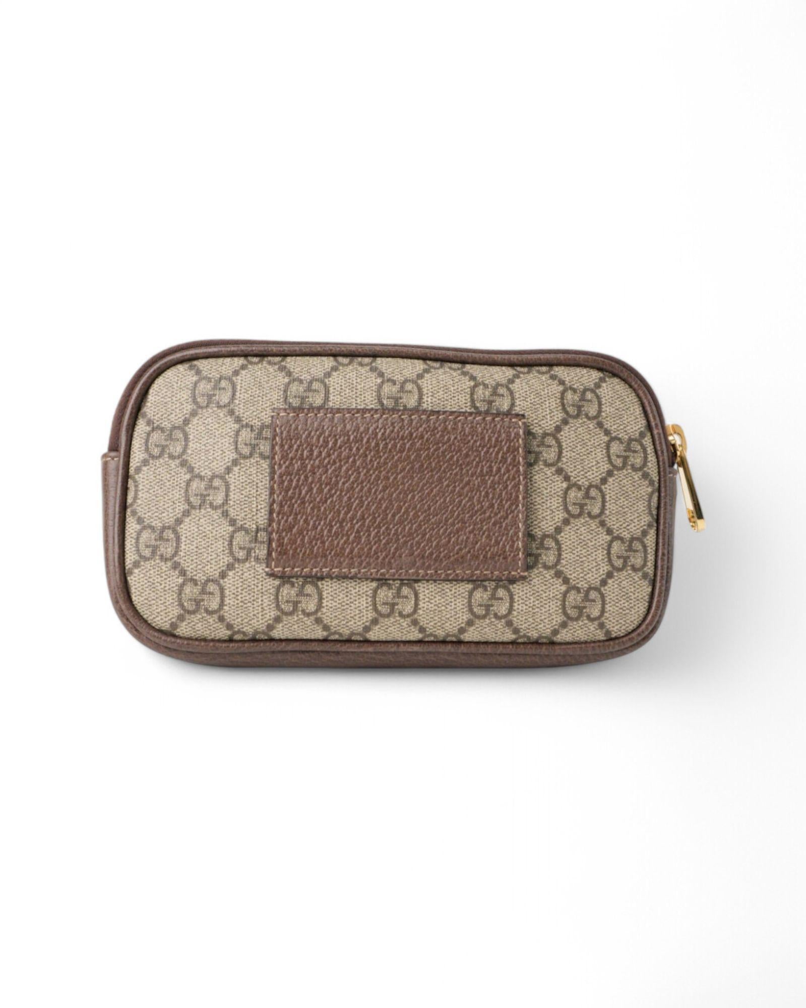 Gucci Ophidia Small GG Supreme Shoulder Bag Brown In Excellent Condition In Torre Del Greco, IT