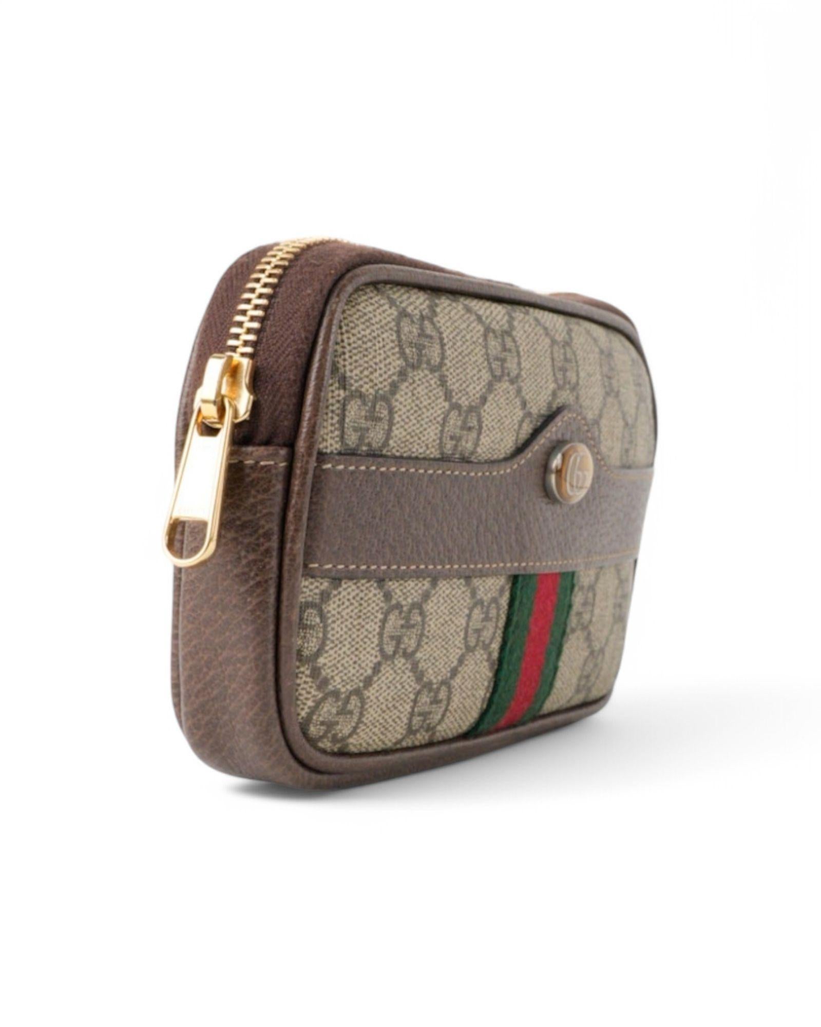 Gucci Ophidia Small GG Supreme Shoulder Bag Brown 2