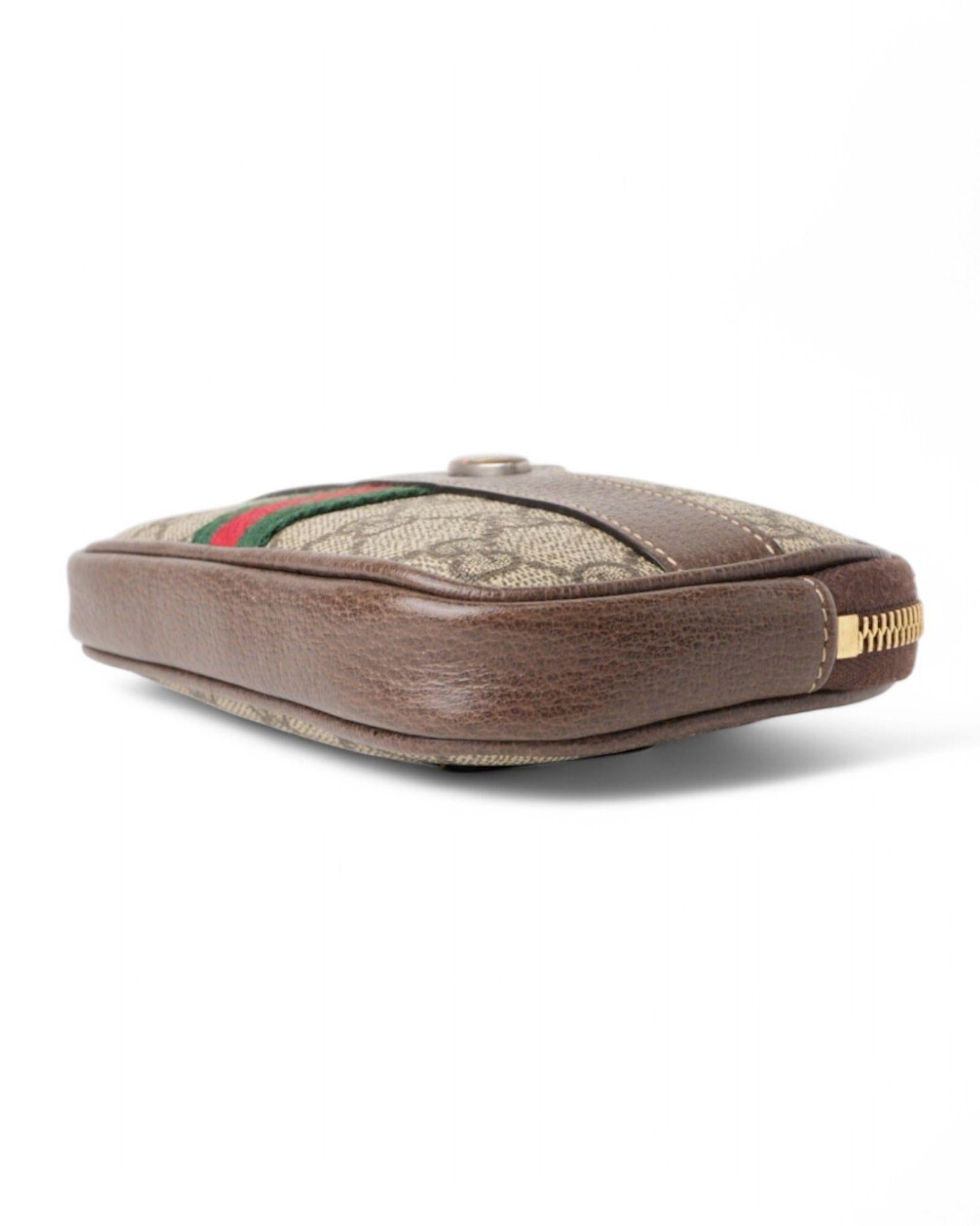 Gucci Ophidia Small GG Supreme Shoulder Bag Brown 4