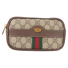 Gucci Ophidia Small GG Supreme Shoulder Bag Brown
