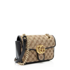 Gucci Matelasse GG Canvas GG Marmont Small Flap Bag