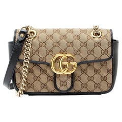 Gucci Matelasse GG Canvas GG Marmont Small Flap Bag