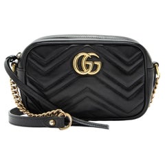 Gucci Matelasse Leather GG Marmont Mini Camera Bag