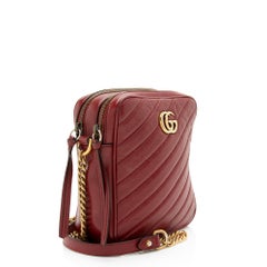 Gucci Matelasse Leather GG Marmont Rectangular Mini Shoulder Bag
