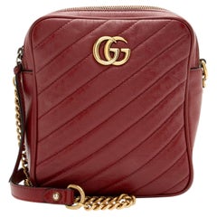 Gucci Matelasse Leather GG Marmont Rectangular Mini Shoulder Bag