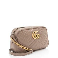 Gucci Matelasse Leather GG Marmont Small Camera Bag