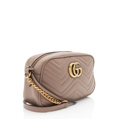 Gucci Matelasse Leather GG Marmont Small Camera Bag