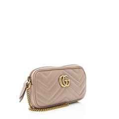 Gucci Matelasse Leather GG Marmont Small Crossbody