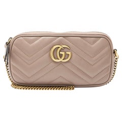 Gucci Matelasse Leather GG Marmont Small Crossbody
