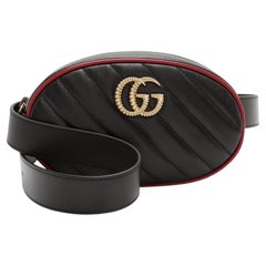 Gucci Matelasse Leather Torchon GG Marmont Belt Bag - Size 38 / 95