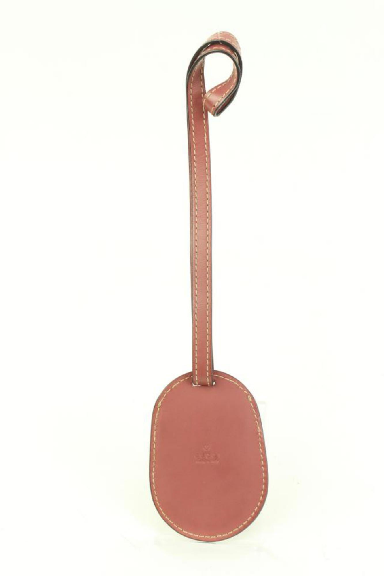 Étiquette de bagage Gucci Mauve Clochette de sac à main réversible Supreme GG Tote  44gk86
Fabriqué en : Italie
Mesures : Longueur :  2.4