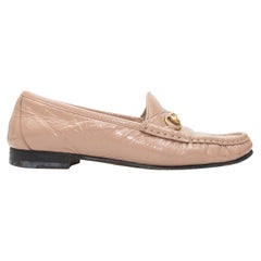 Gucci Mauve Patent Leather Horsebit Loafers