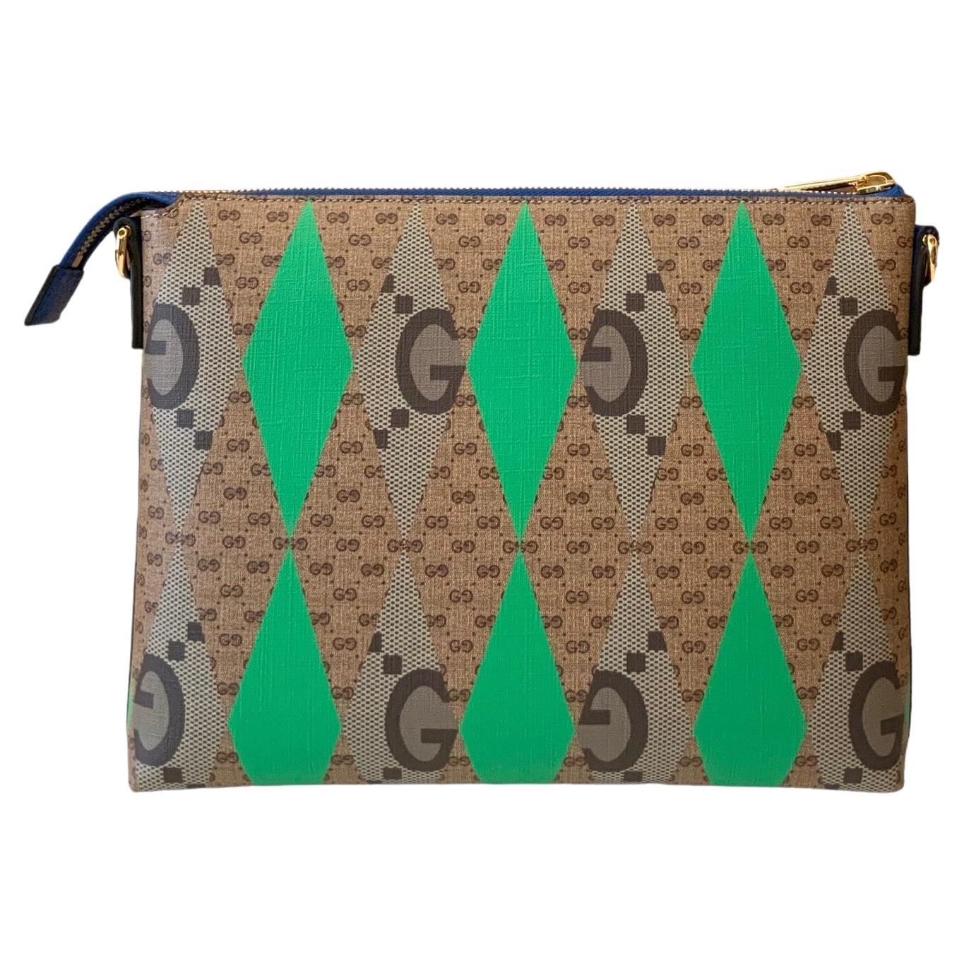 Gucci Medium GG Rhombus Print Messenger Bag