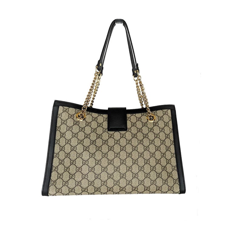 Gucci Medium GG Star Embossed Tote Bag - Black