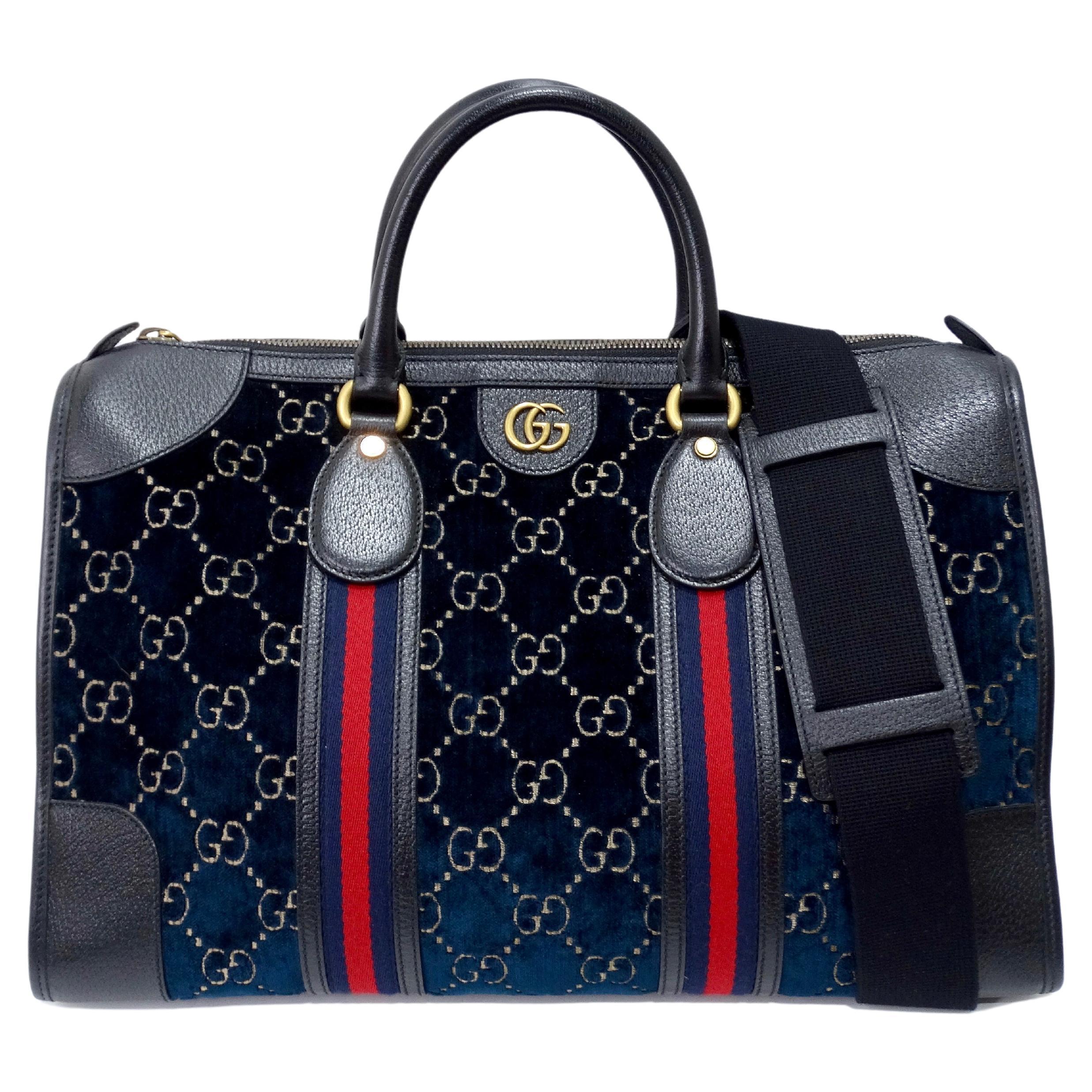 Gucci Medium GG Velvet Duffle Bag