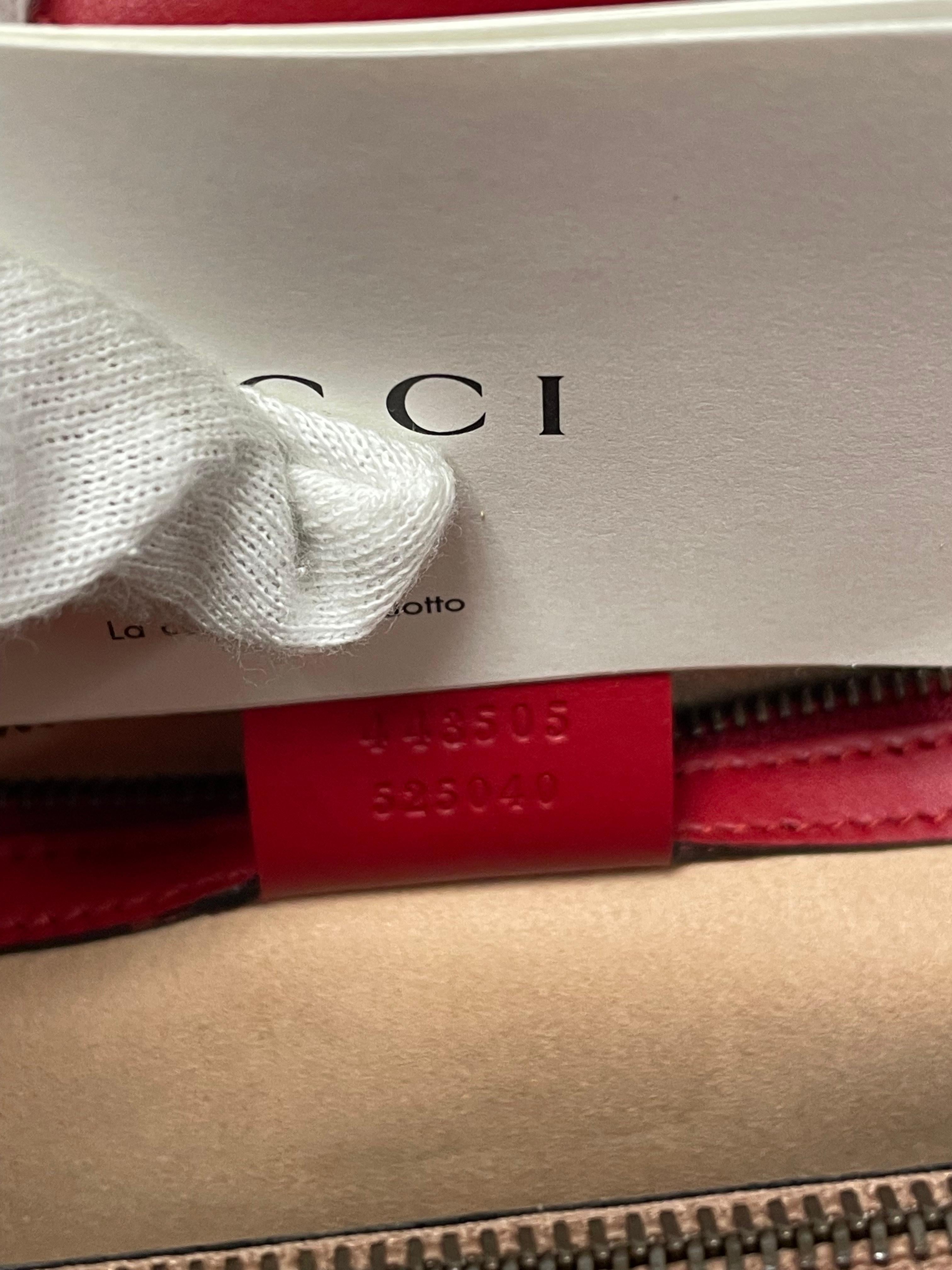 Gucci Medium Red G Marmont Matelassé Tote Bag with Gold-Toned Double G Hardware 2