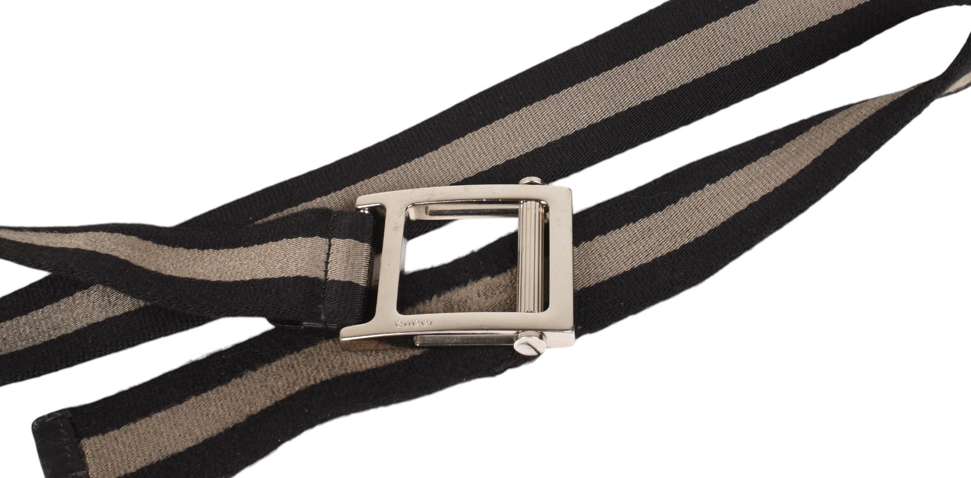 Gucci Men Belt Adjustable Striped Size 95/Medium, S1432 in vendita 2