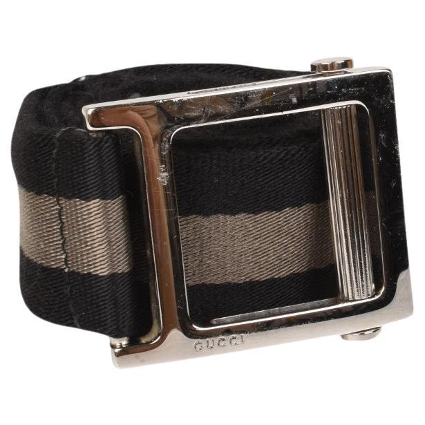 Gucci Men Belt Adjustable Striped Size 95/Medium, S1432 in vendita