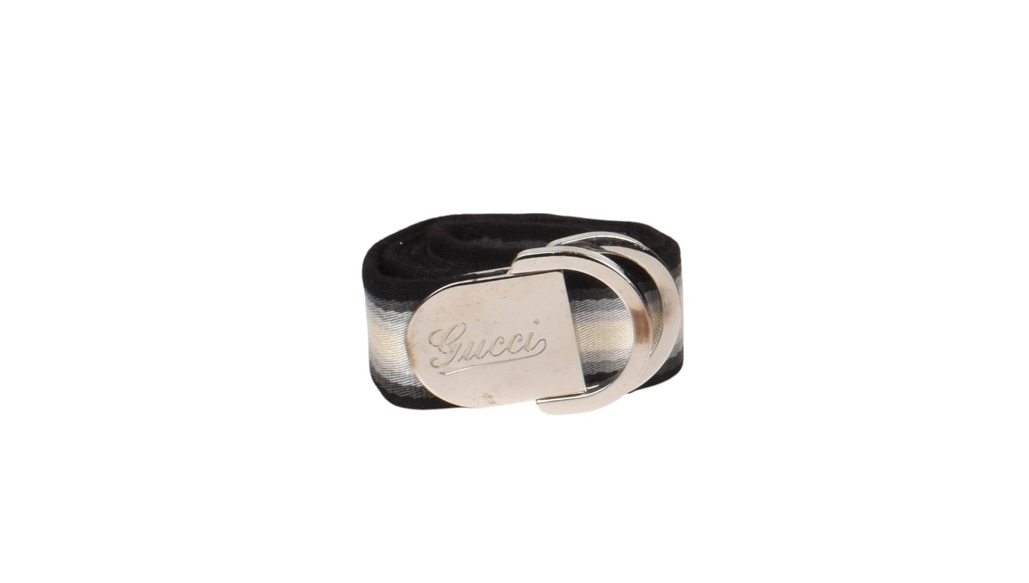 Gucci Men Belt Striped Adjustable Size 90 - Medium, S1413 in vendita