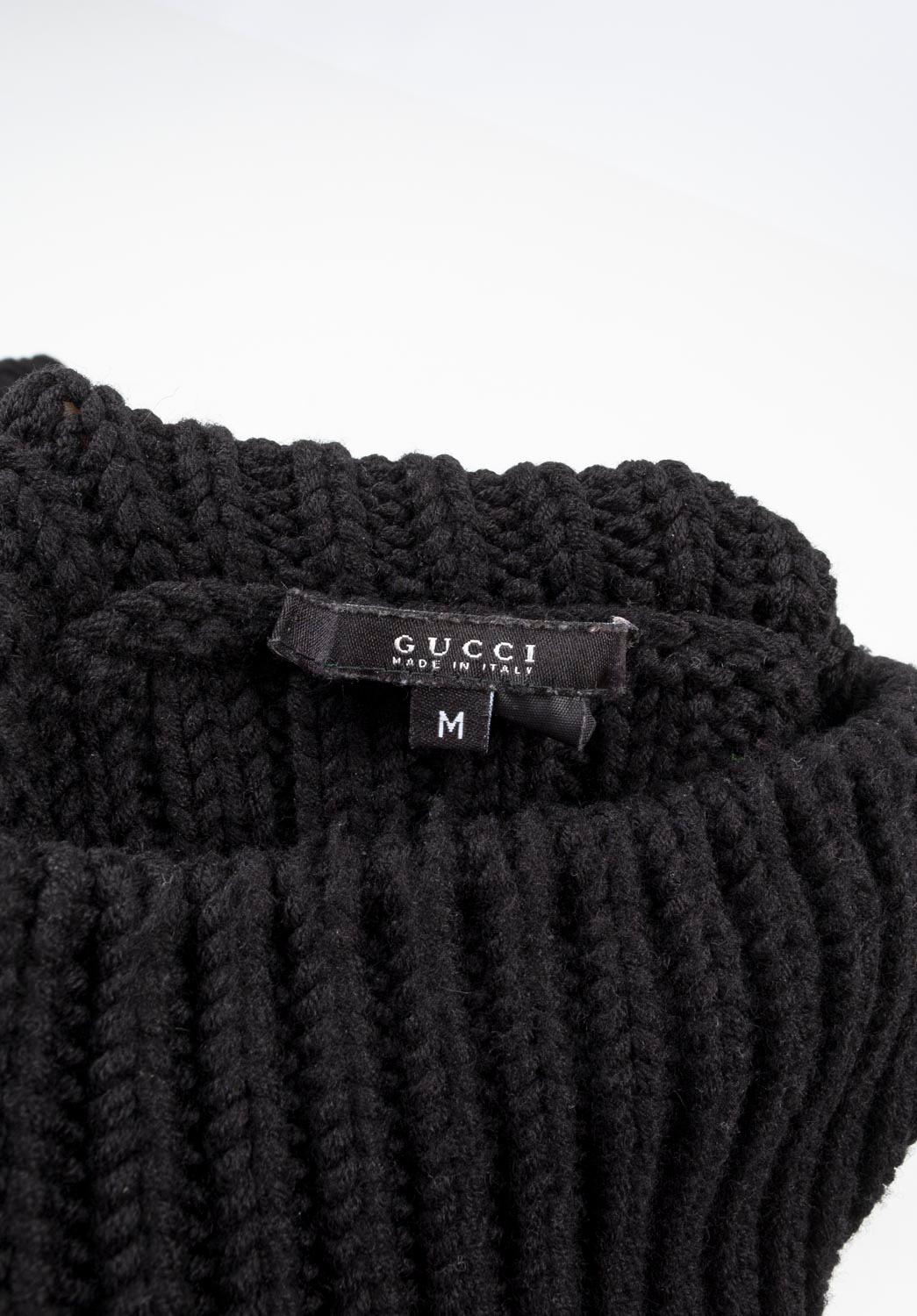 Gucci Men Heavy Knit Sweater Runway by Tom Ford Size M 1