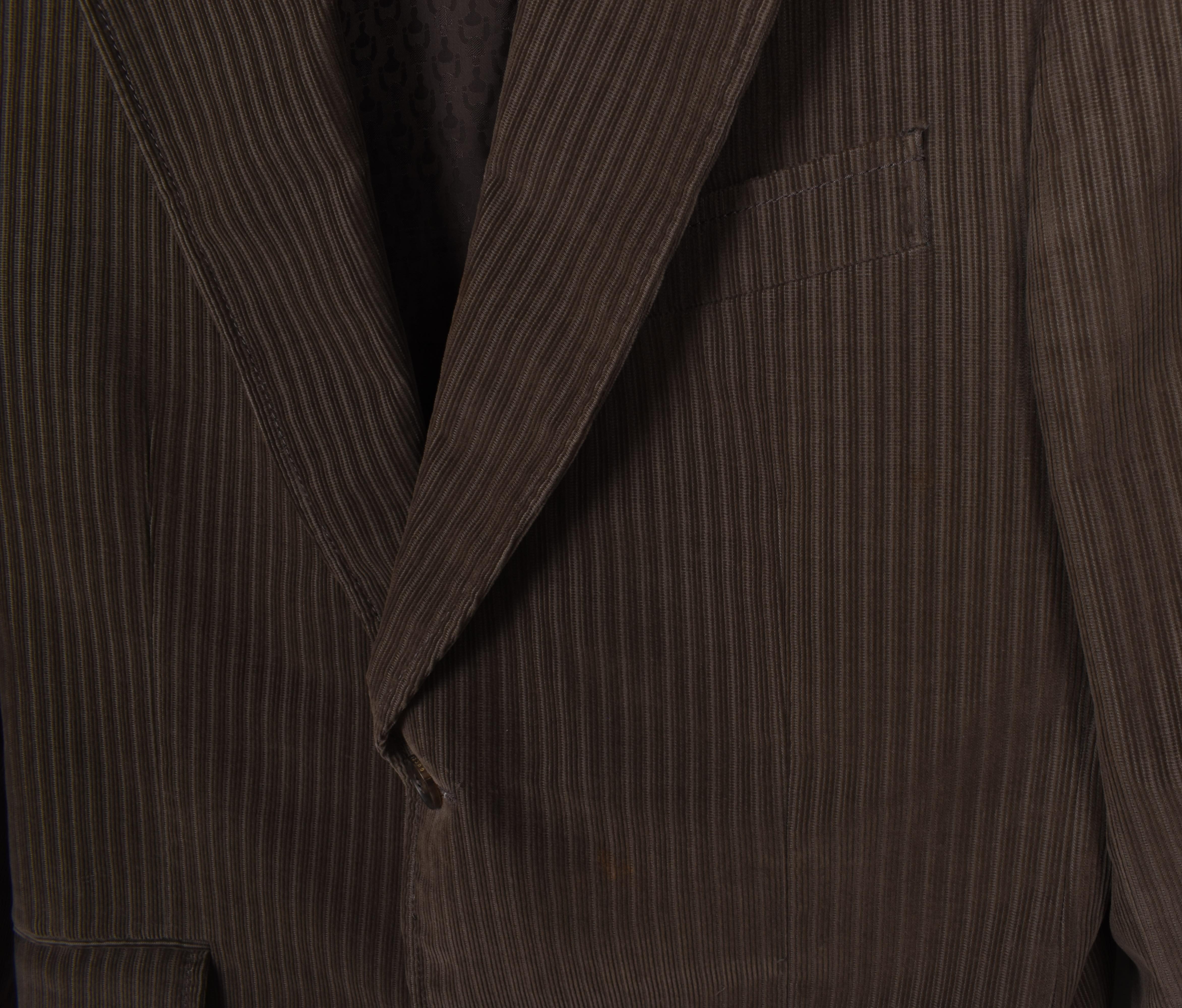 Gucci Herren Jacke Blazer Cord Größe IT50-M/L, S1647 im Angebot 3