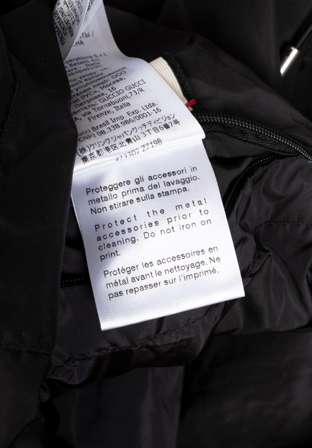 Gucci Giacca Uomo Bomber con Cappuccio Taglia IT48 - M/L, S1356 in vendita 12