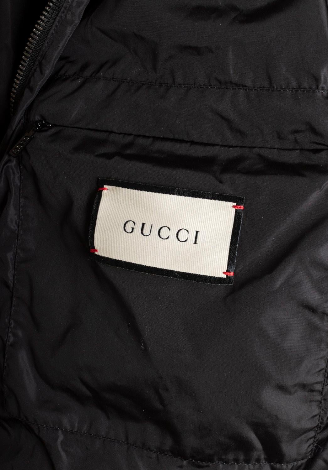 Gucci Giacca Uomo Bomber con Cappuccio Taglia IT48 - M/L, S1356 in vendita 13