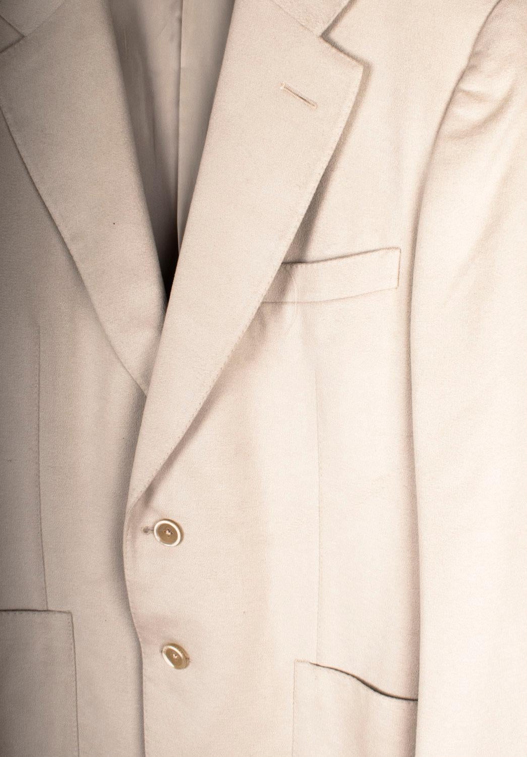 Beige Gucci Men Jacket Casual Soft Blazer Size IT50/L For Sale