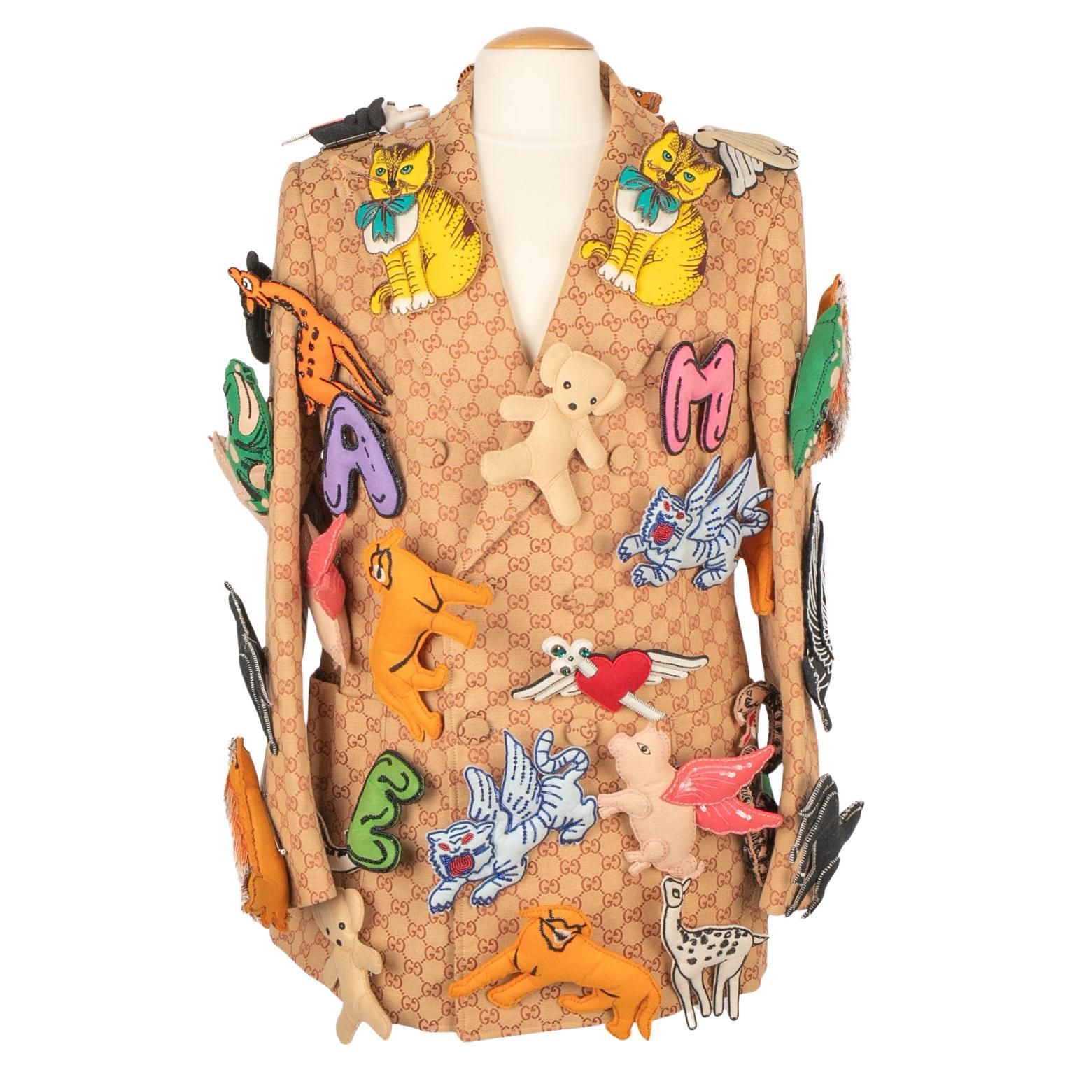 Gucci men jacket 'Flying pig' Limited Edition 2019 For Sale