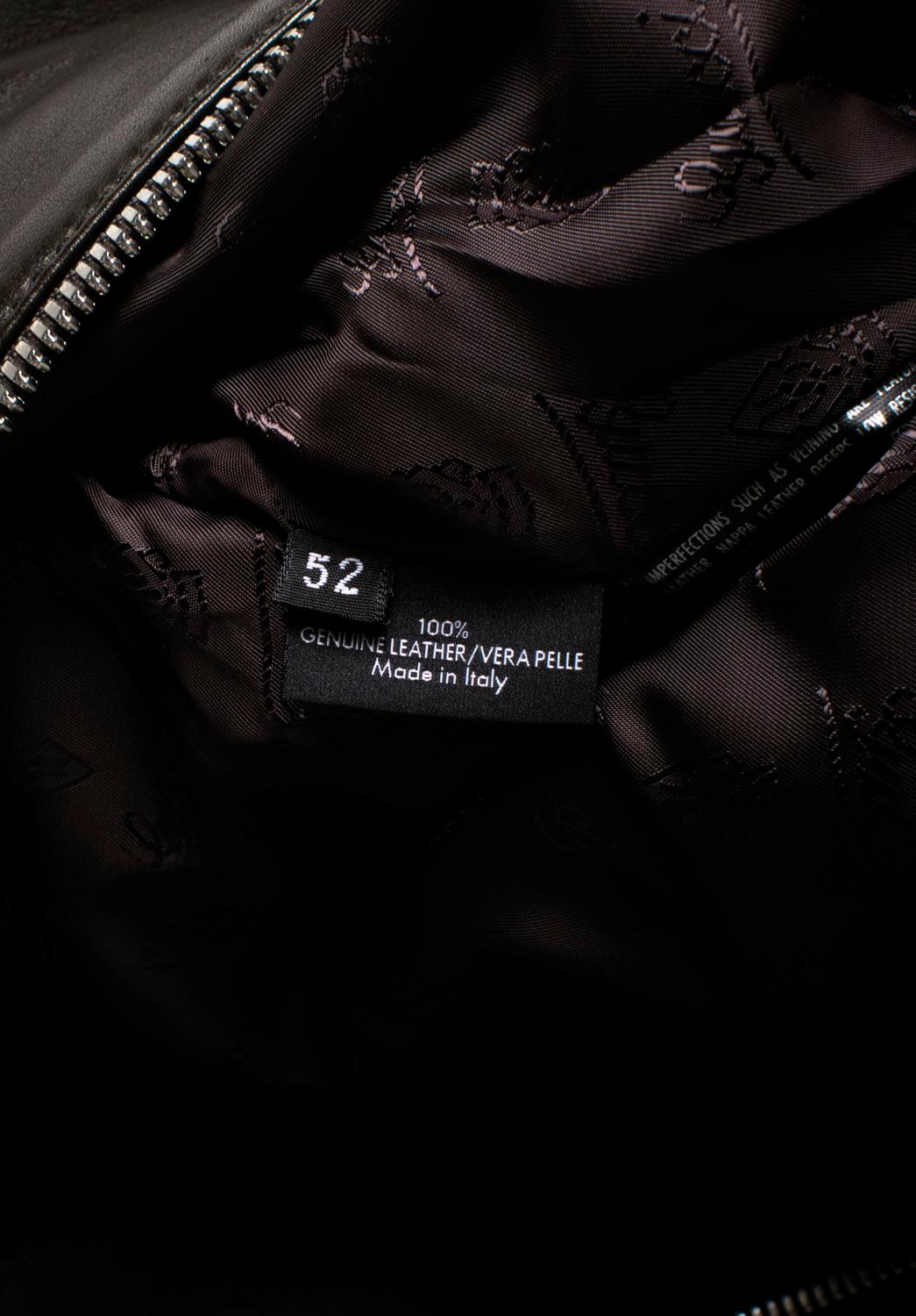 Gucci Giacca Uomo Bomber in Pelle Taglia IT52/Large in vendita 2