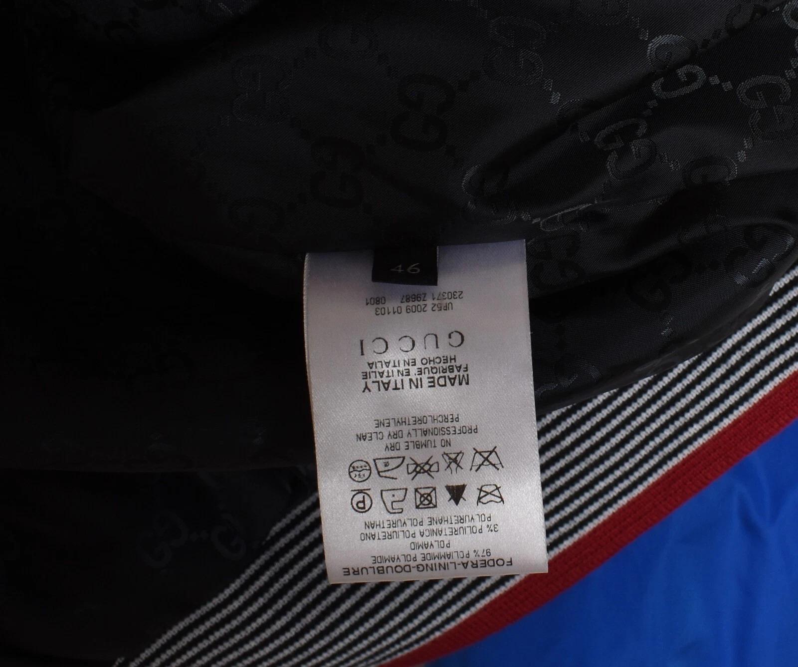 Gucci Uomo Giacca Bomber Imbottita Antivento Taglia ITA46/M in vendita 4