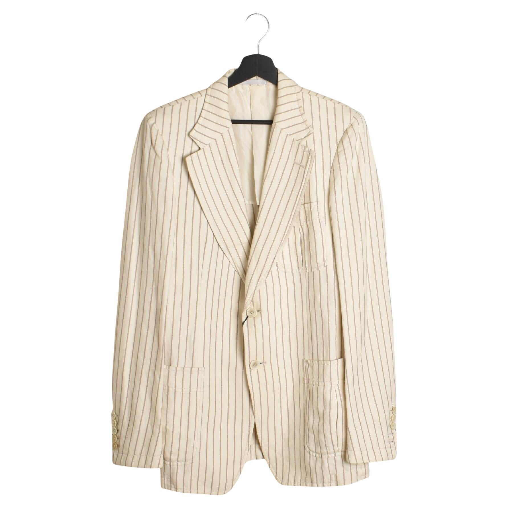 Gucci Hombre Chaqueta Slim Fit Blazer Casual Rayas Talla IT46F/M, S1425 en venta