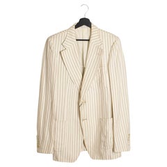 Gucci Hombre Chaqueta Slim Fit Blazer Casual Rayas Talla IT46F/M, S1425