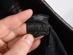 Gucci Men Leather Jacket blazer style Size IT52-L, S1931