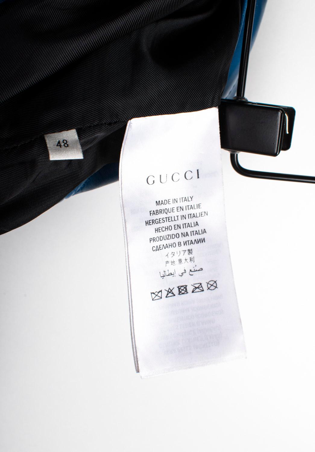 Gucci Herren Lederhosen Casual Größe IT48-M/L, S1484 im Angebot 3
